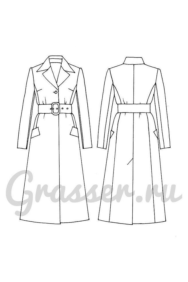 Coat, pattern №738