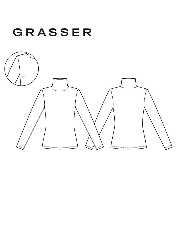 Turtleneck sweater, pattern №1074