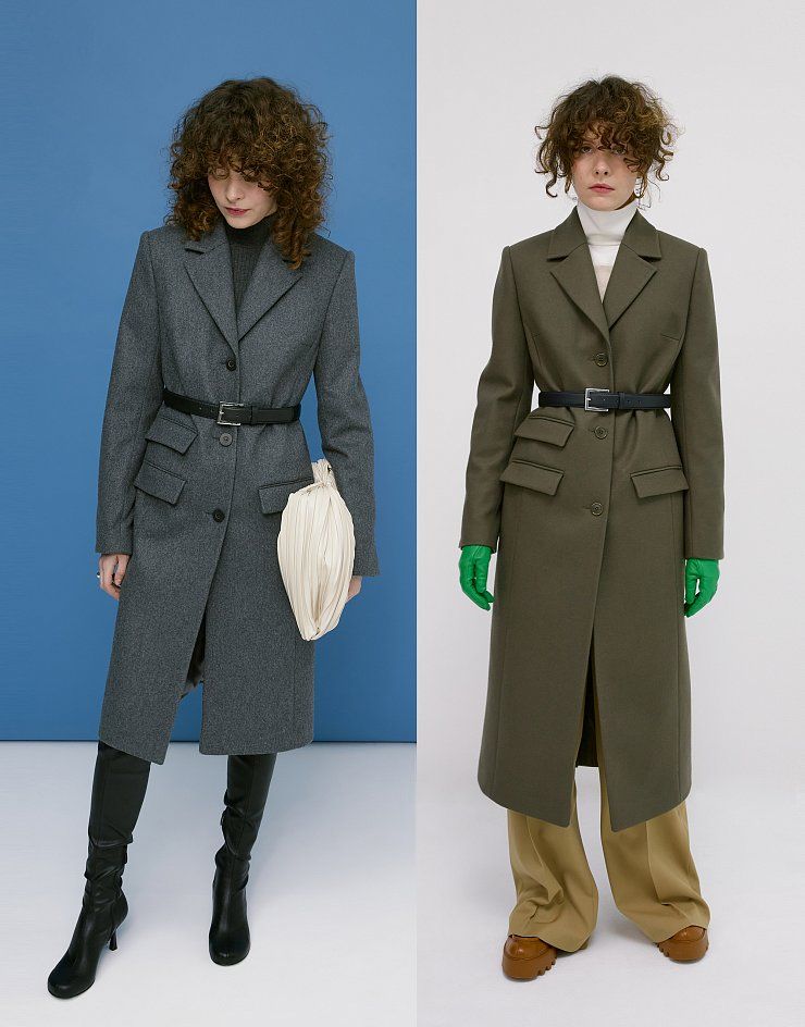 Coat in two length options, pattern №898