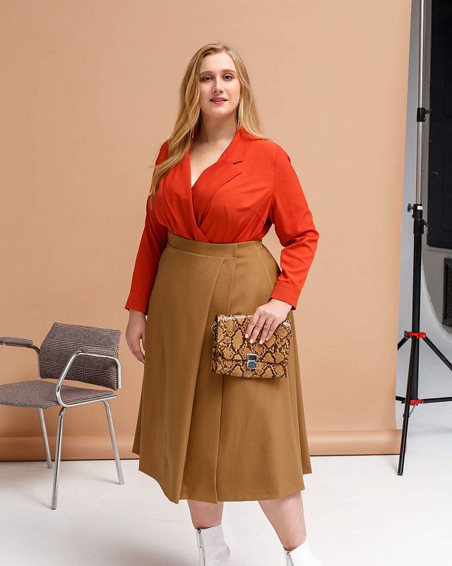 Skirt, plus size, pattern №640