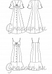 Dress in 2 designs, pattern №692, photo 2