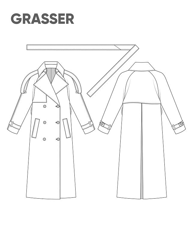 Trenchcoat, pattern №821