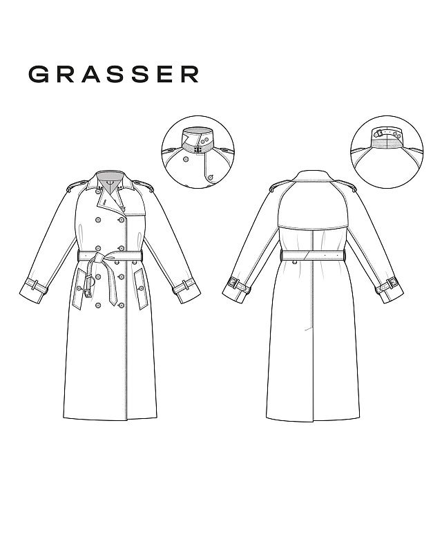 Trench coat, pattern №1003