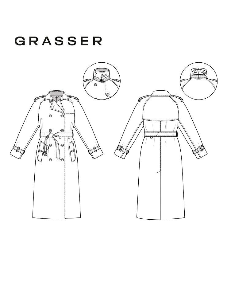 Trench coat, pattern №1003
