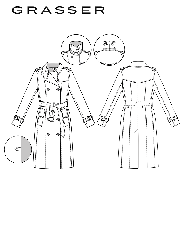 Trench coat, pattern №155