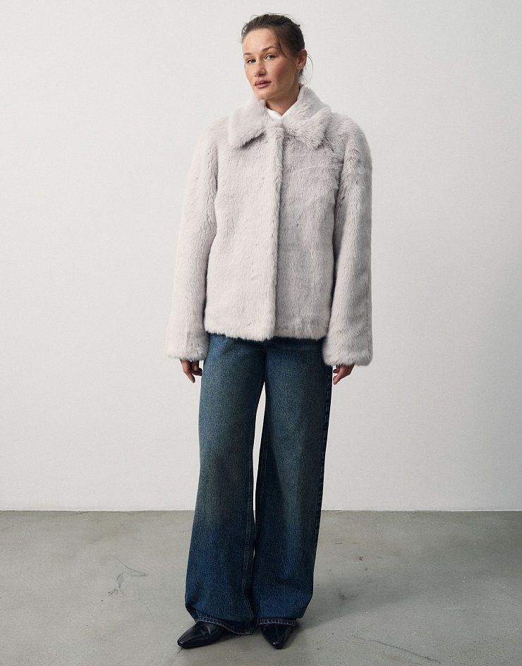 Fur jacket in two options, pattern №1382