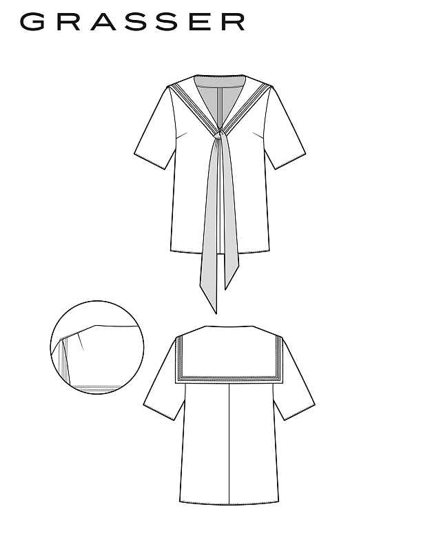 Dress and blouse, pattern №1244