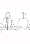Men’s hoodie, pattern №58, photo 3