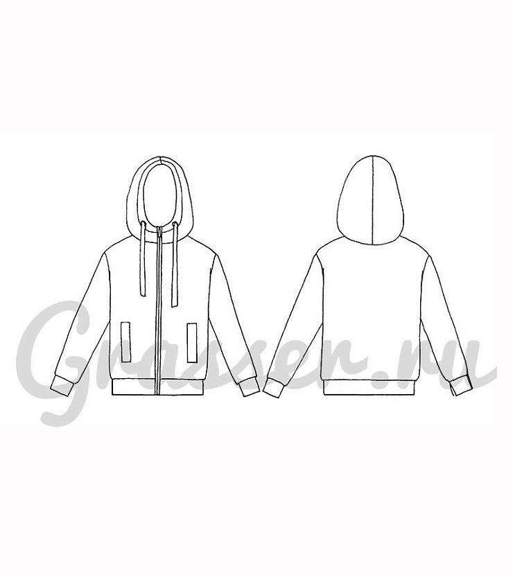 Men’s hoodie, pattern №58