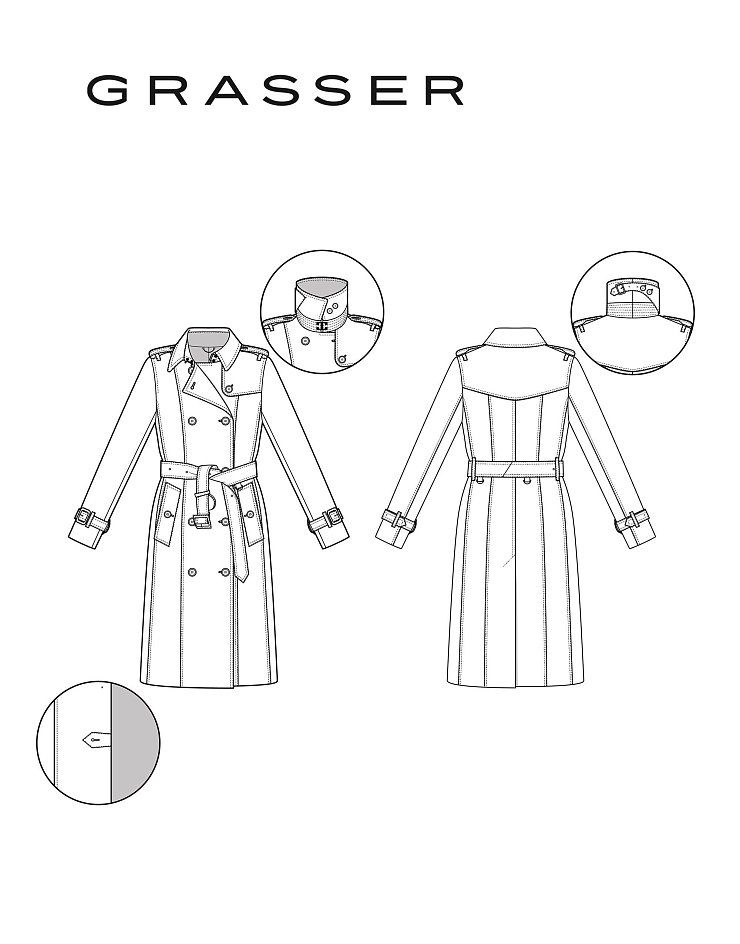 Trench coat, pattern №155