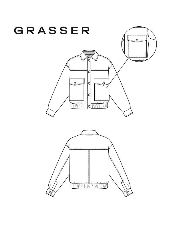 Bomber jacket, pattern №1100