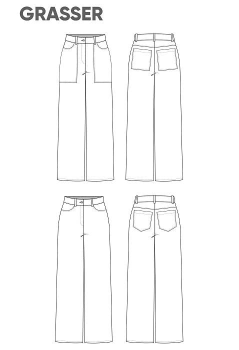 Trousers with 2 pocket options, pattern №834