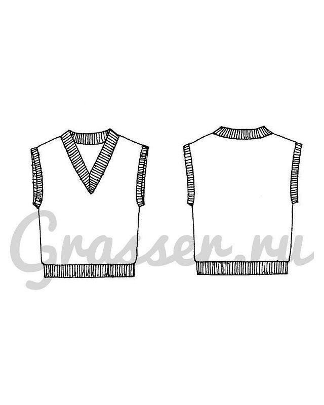 Vest, pattern №732