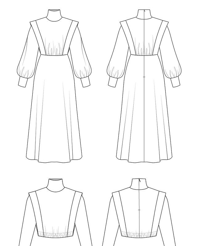 Versy dress and  jumper pattern