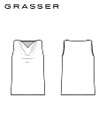Sleeveless top, pattern №1235