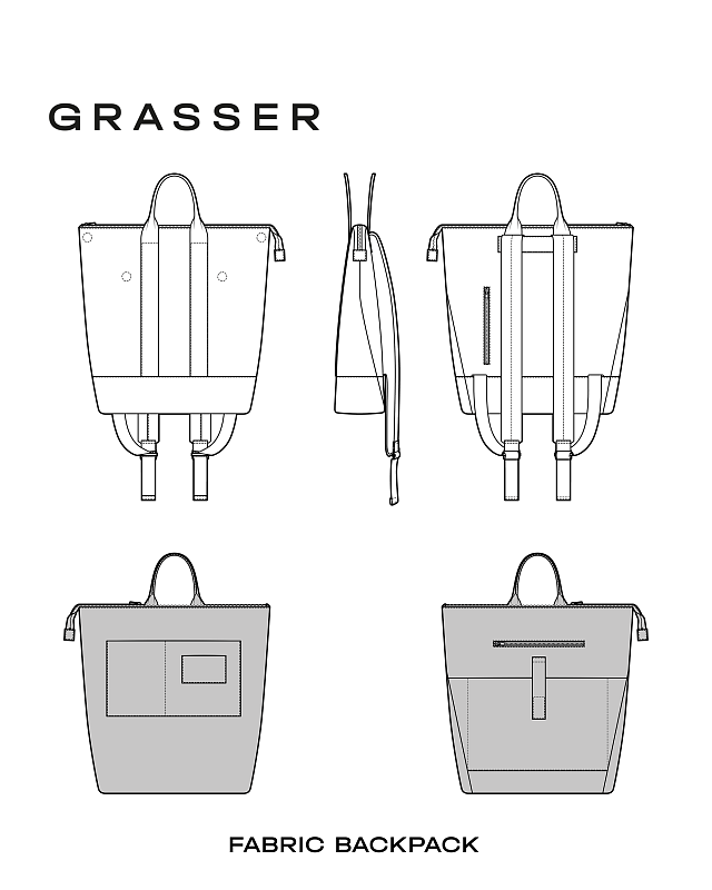 Backpack, pattern №1000
