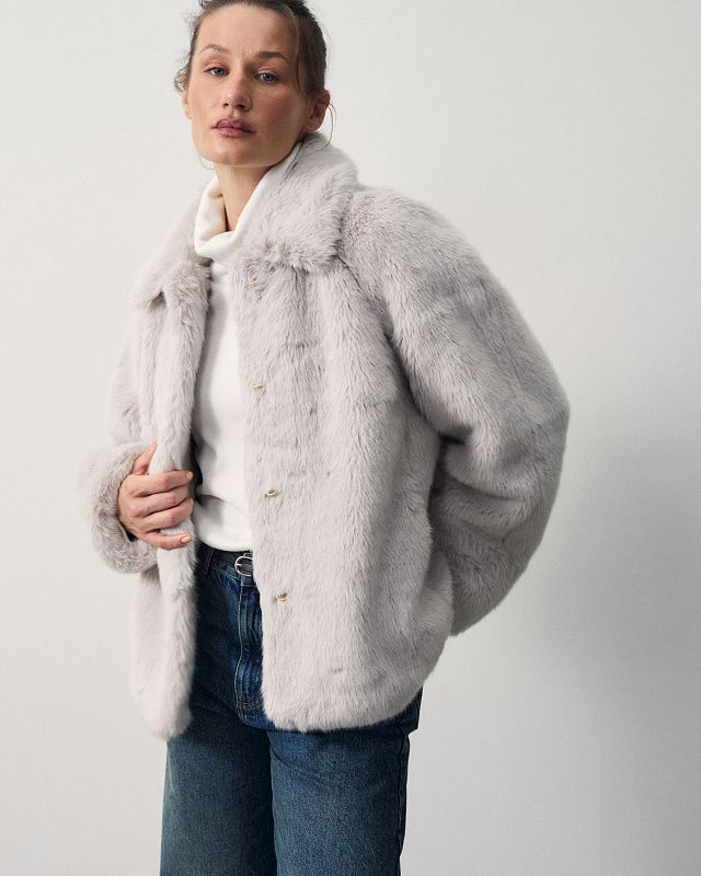 Fur jacket in two options, pattern №1382