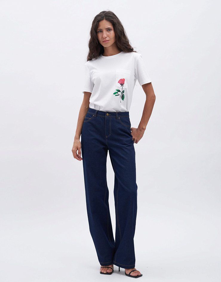 "Rose" stencil for painting on clothes