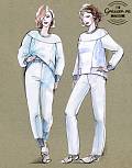 Pull-on pants, pattern №418
