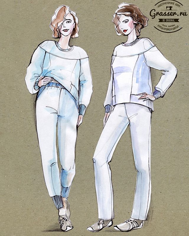 Pull-on pants, pattern №418