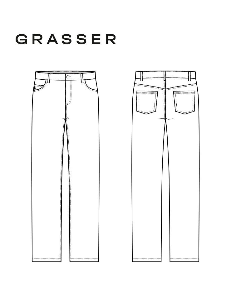 Men’s jeans, pattern №1112