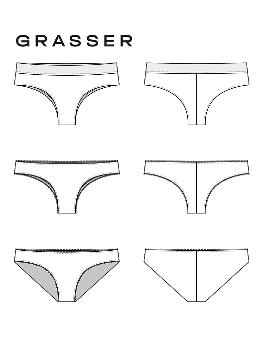 Brazilian panties, pattern №977