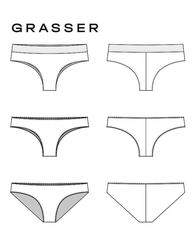 Brazilian panties, pattern №977