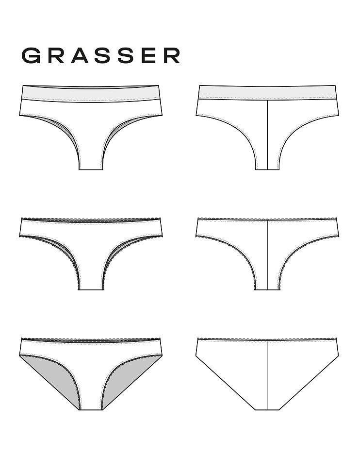 Brazilian panties, pattern №977