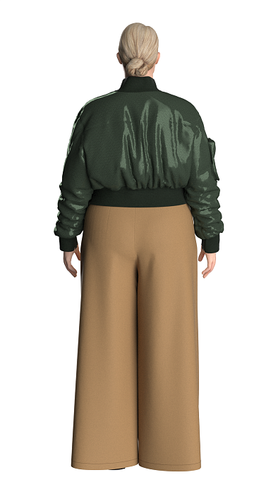 Trousers with two types of pockets, pattern №861