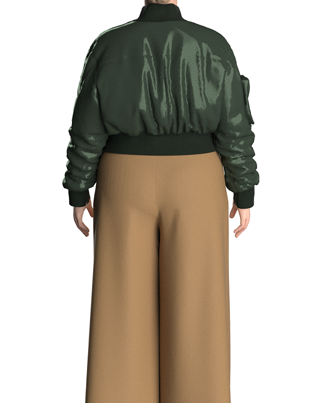 Trousers with two types of pockets, pattern №861