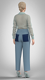 Trousers with 2 pocket options, pattern №834