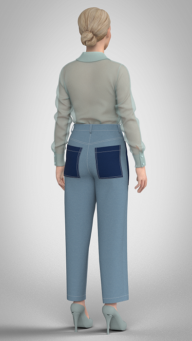 Trousers with 2 pocket options, pattern №834