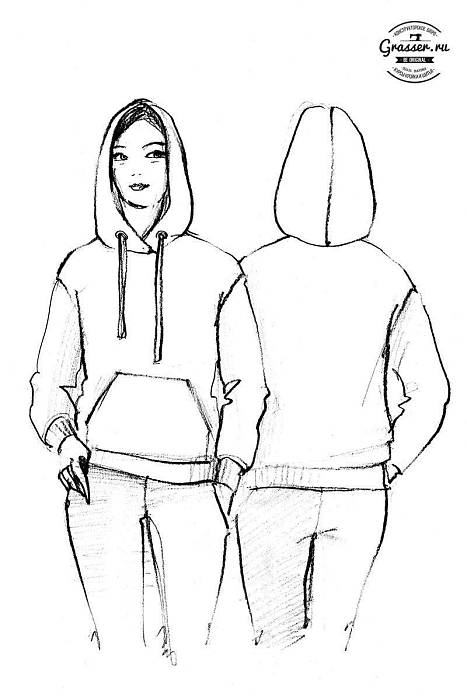 Hoodie, pattern №634