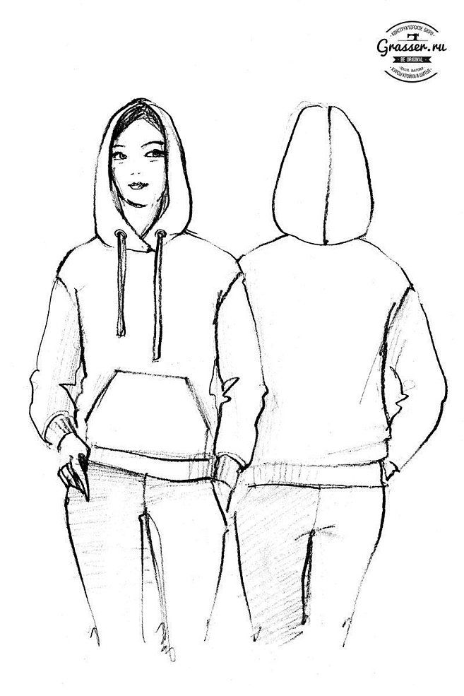 Hoodie, pattern №634