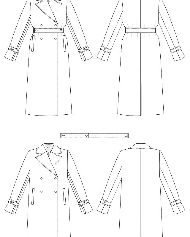 Coat, pattern №902