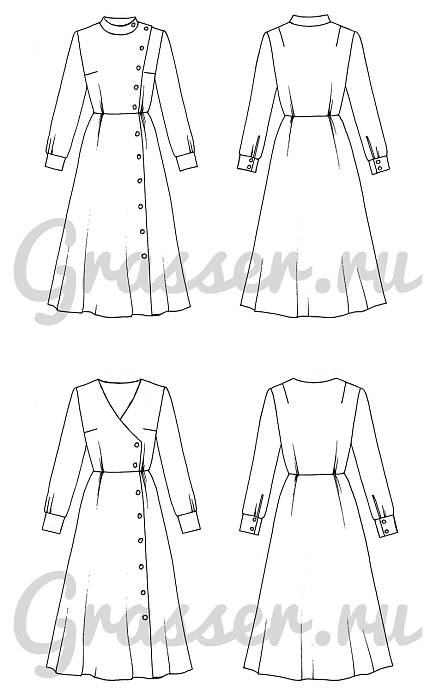 Dress in 2 options, pattern №687