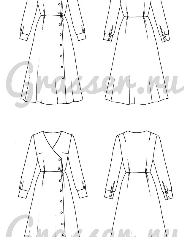 Dress in 2 options, pattern №687