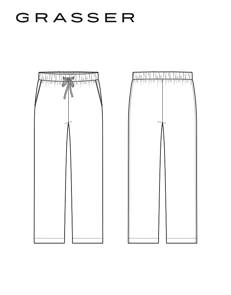 Men's pajama trousers, Pattern №547
