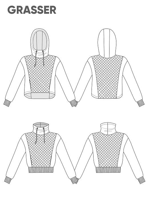 Hoodie and sweatshirt, pattern №862