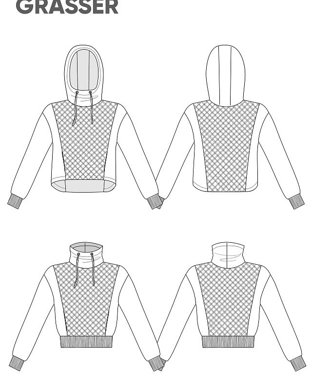 Hoodie and sweatshirt, pattern №862