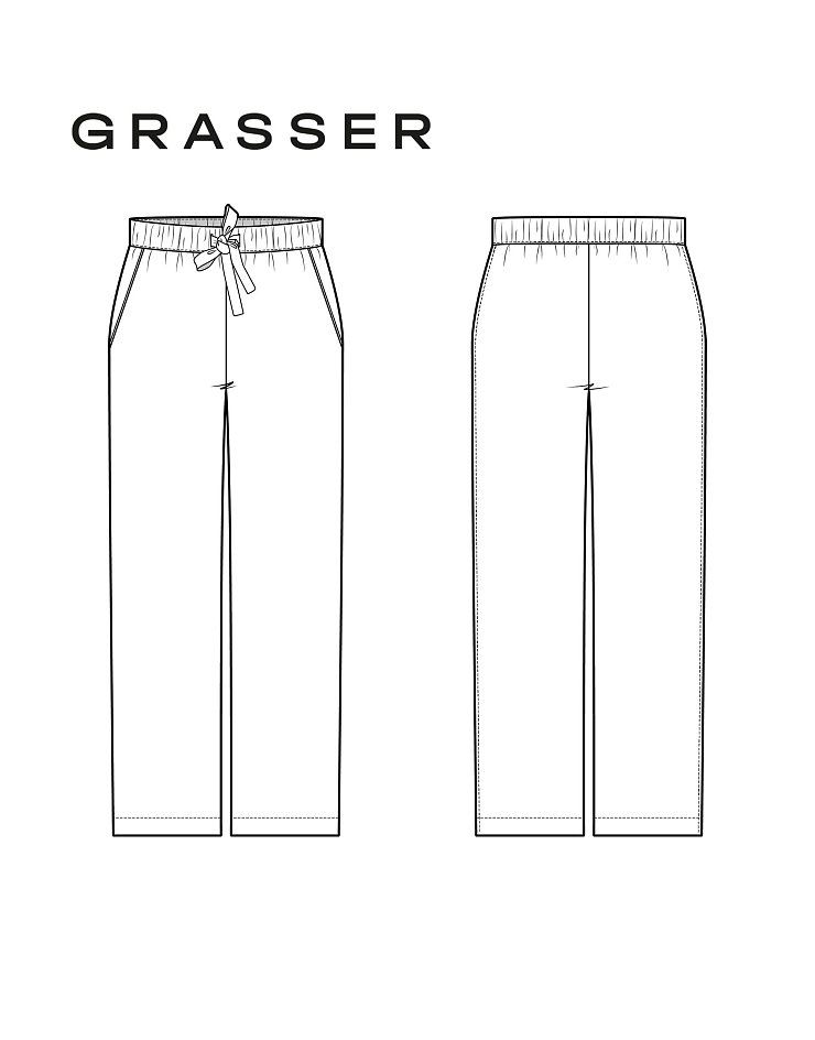Women's pajama trousers, pattern №545