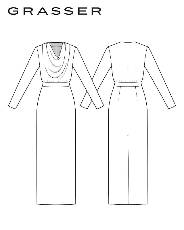 Dress in two length options, pattern №1192