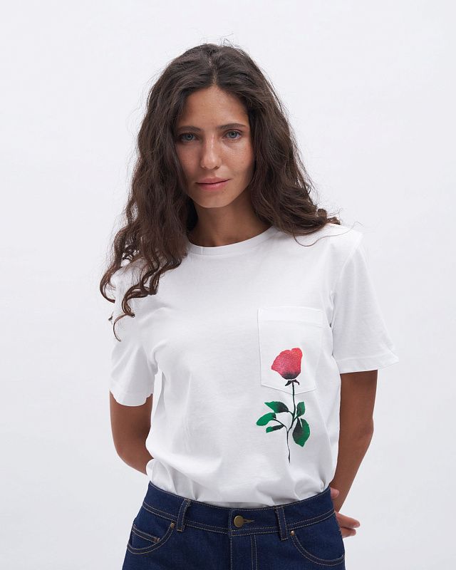 "Rose" stencil for painting on clothes - for free