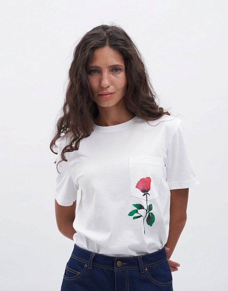 "Rose" stencil for painting on clothes