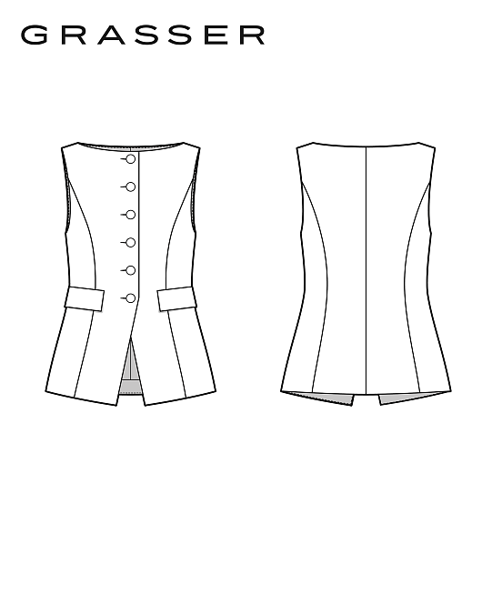 Vest, pattern №1190