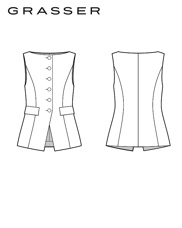 Vest, pattern №1190