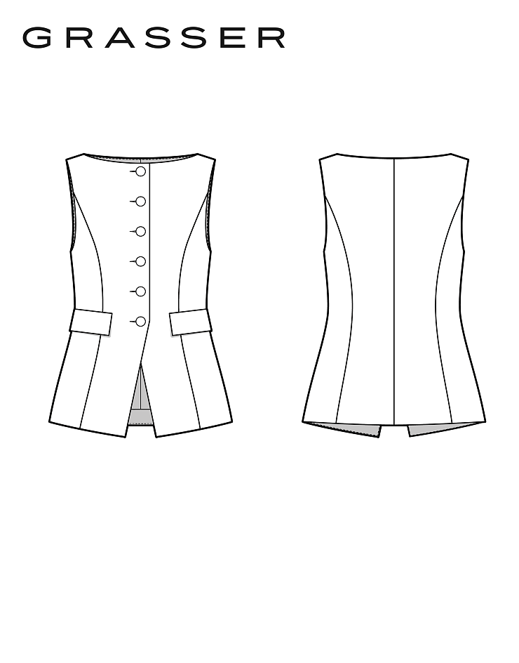 Vest, pattern №1190