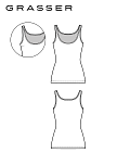 Sleeveless shirt, pattern №1241