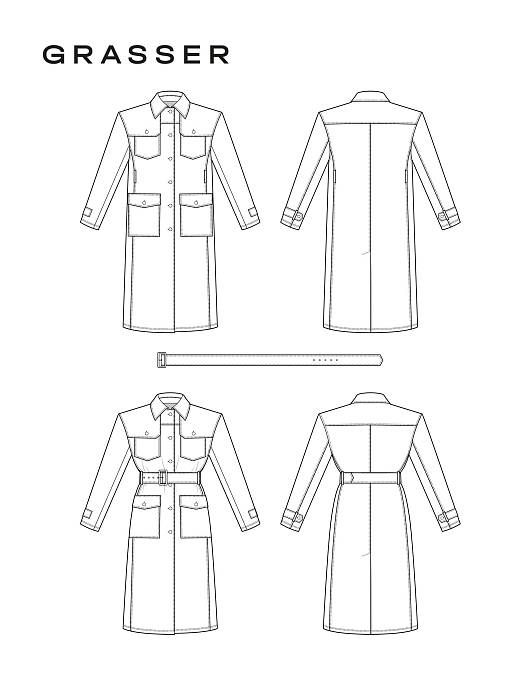 Trench coat, pattern №1011