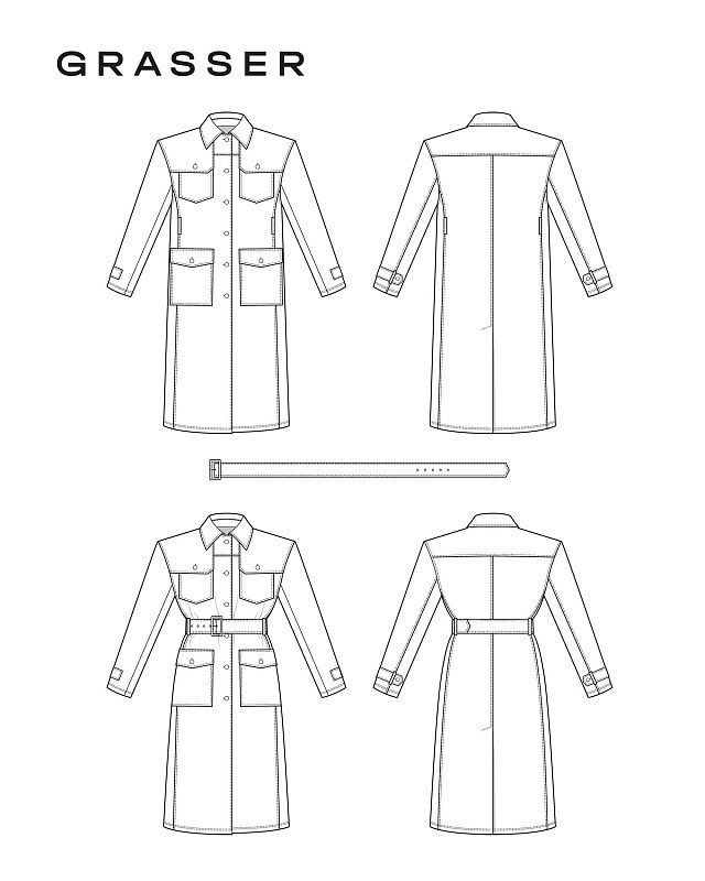 Trench coat, pattern №1011